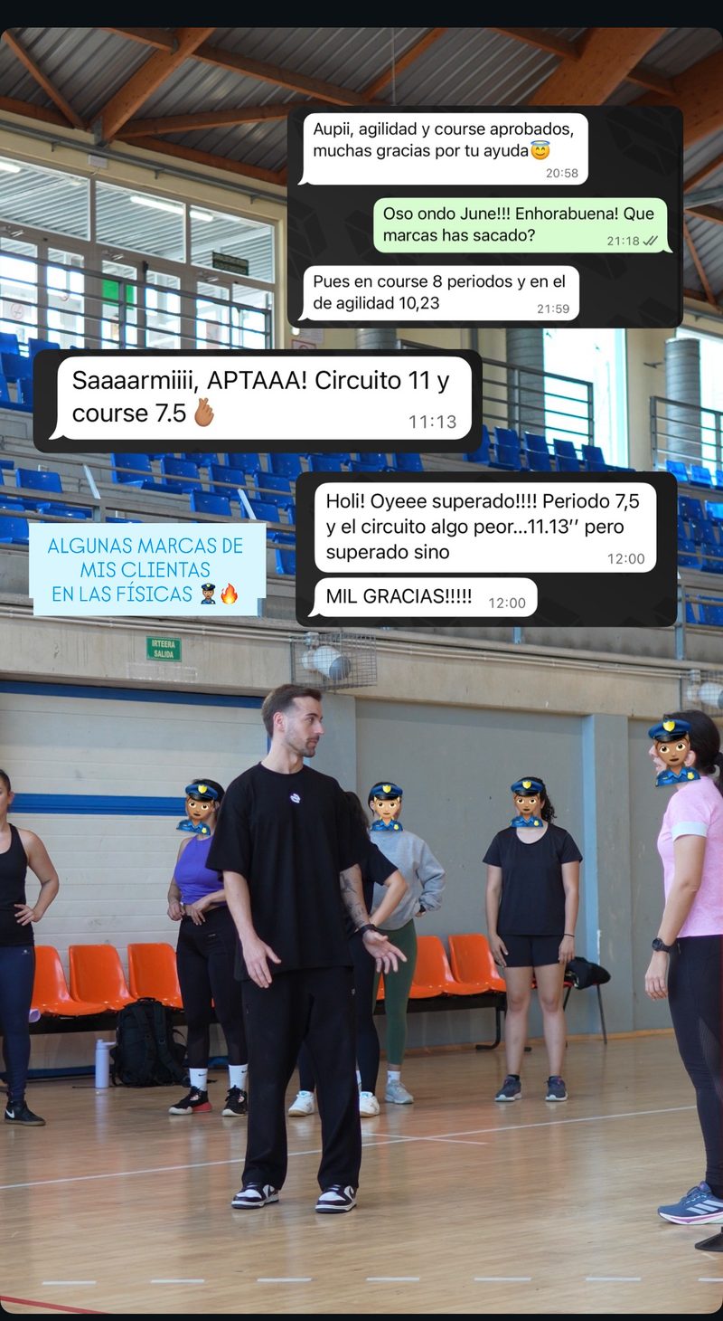 Apto real de un opositor preparado por Asier Sarmiento