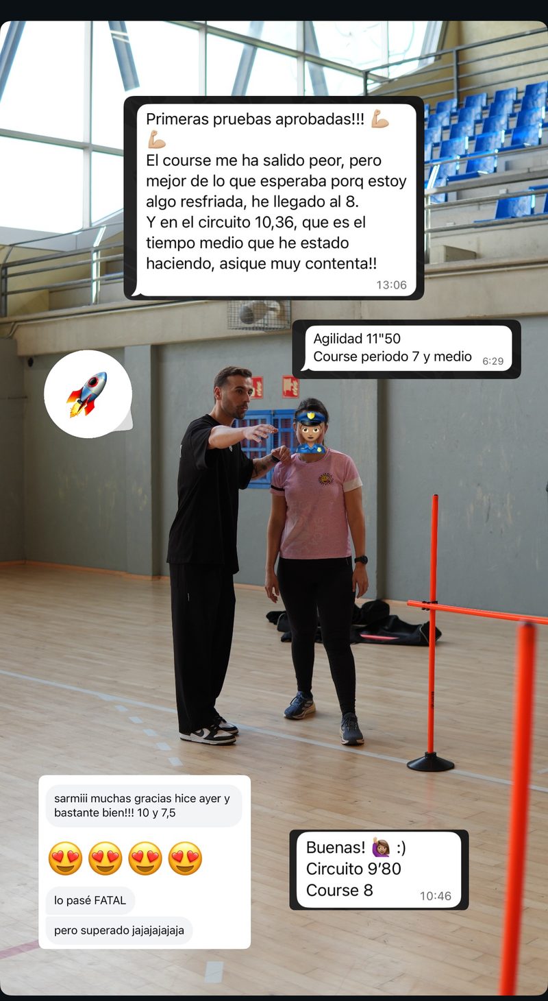 Apto real de un opositor preparado por Asier Sarmiento