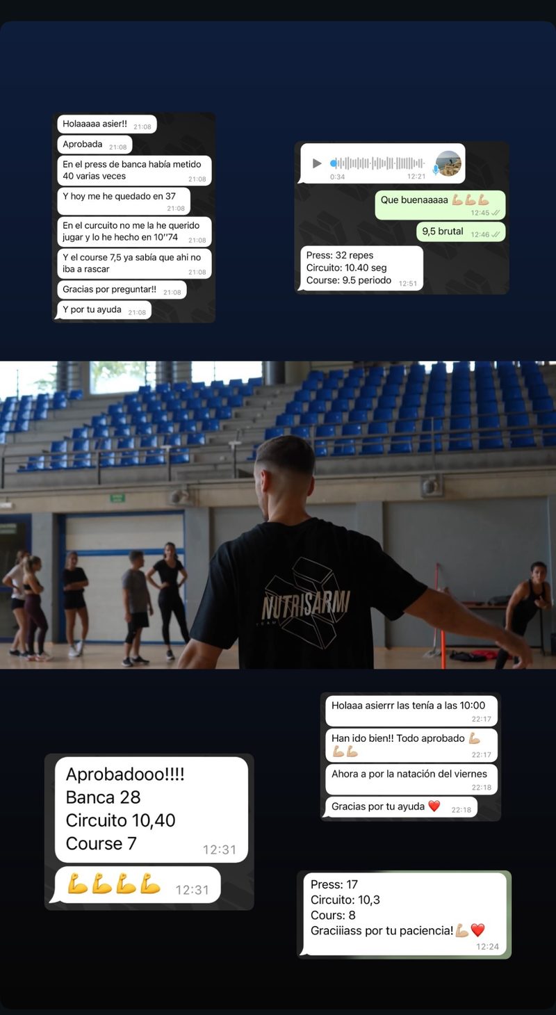 Apto real de un opositor preparado por Asier Sarmiento