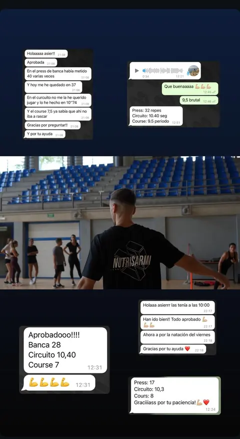 Apto real de un opositor preparado por Asier Sarmiento