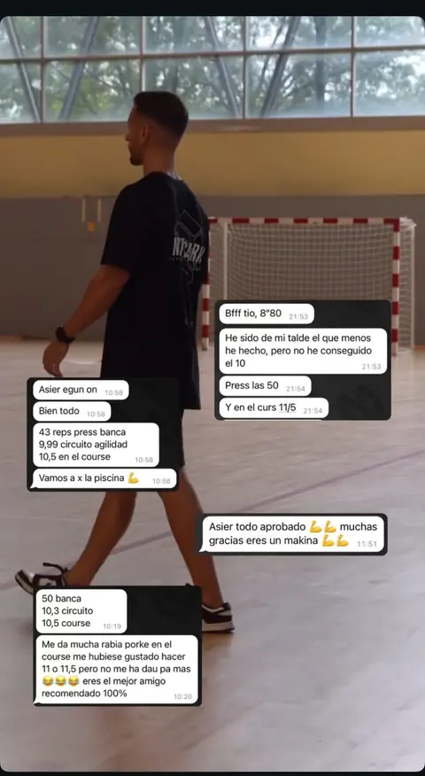 Apto real de un opositor preparado por Asier Sarmiento