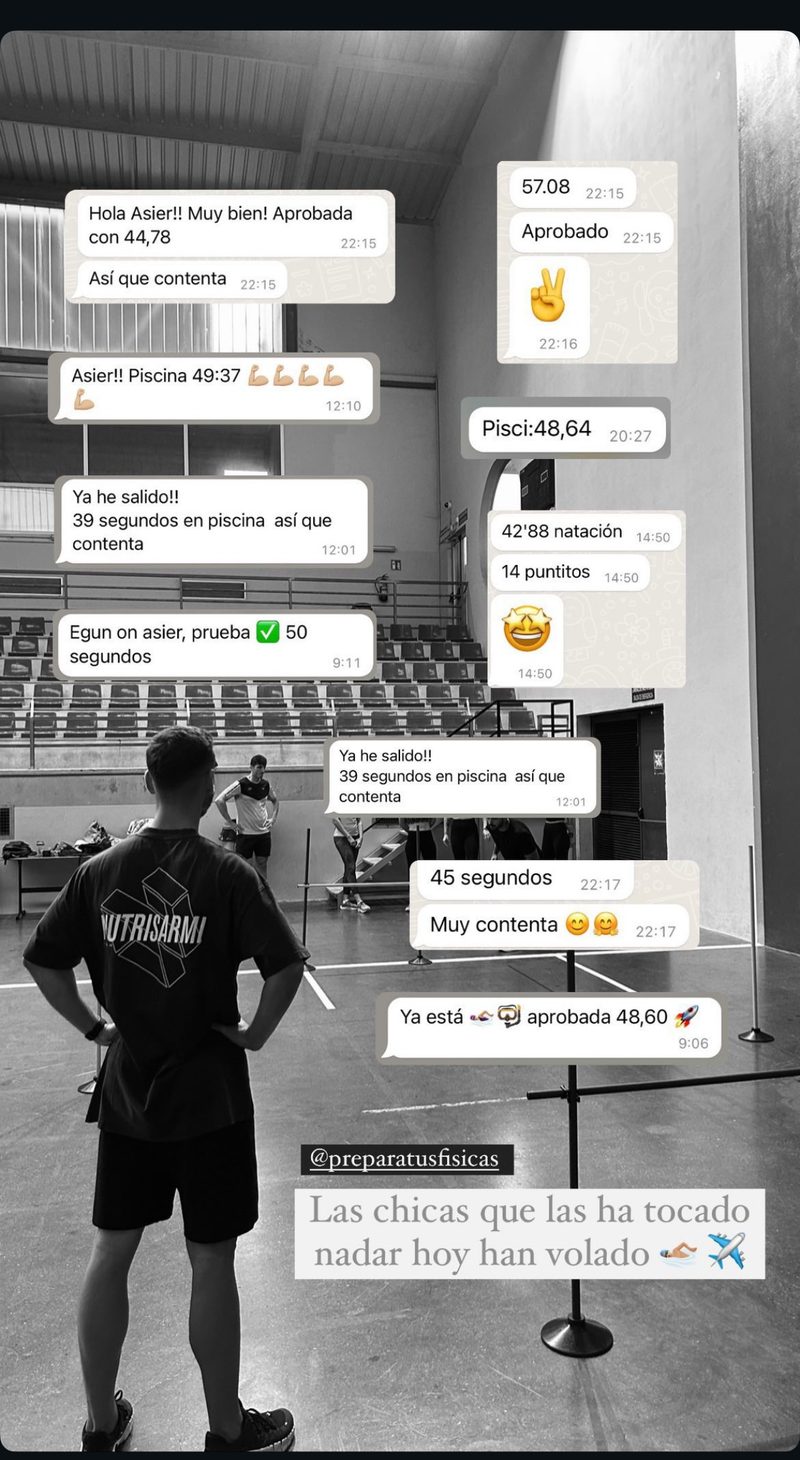 Apto real de un opositor preparado por Asier Sarmiento